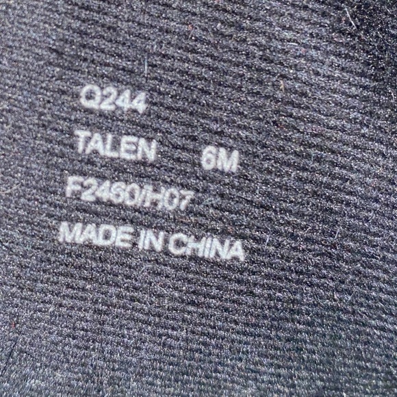 Coach Talen Black Suede Boot With Quilted Logo and Trimmed with Fur Size 6M - Picture 6 of 10